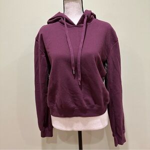 Hoodie in maroon